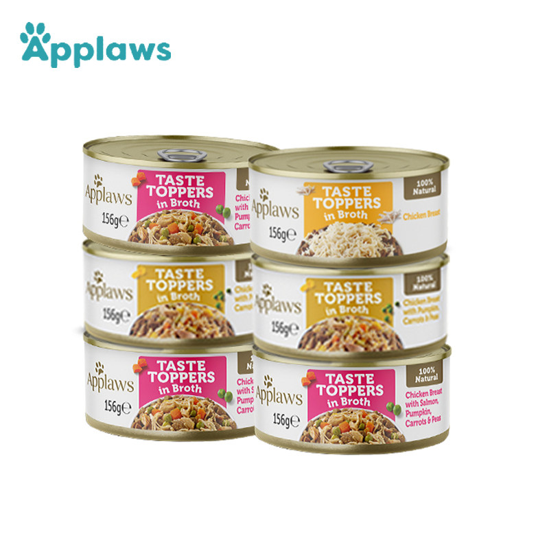 Applaws爱普士狗罐头湿粮肉蔬营养零食罐头156g