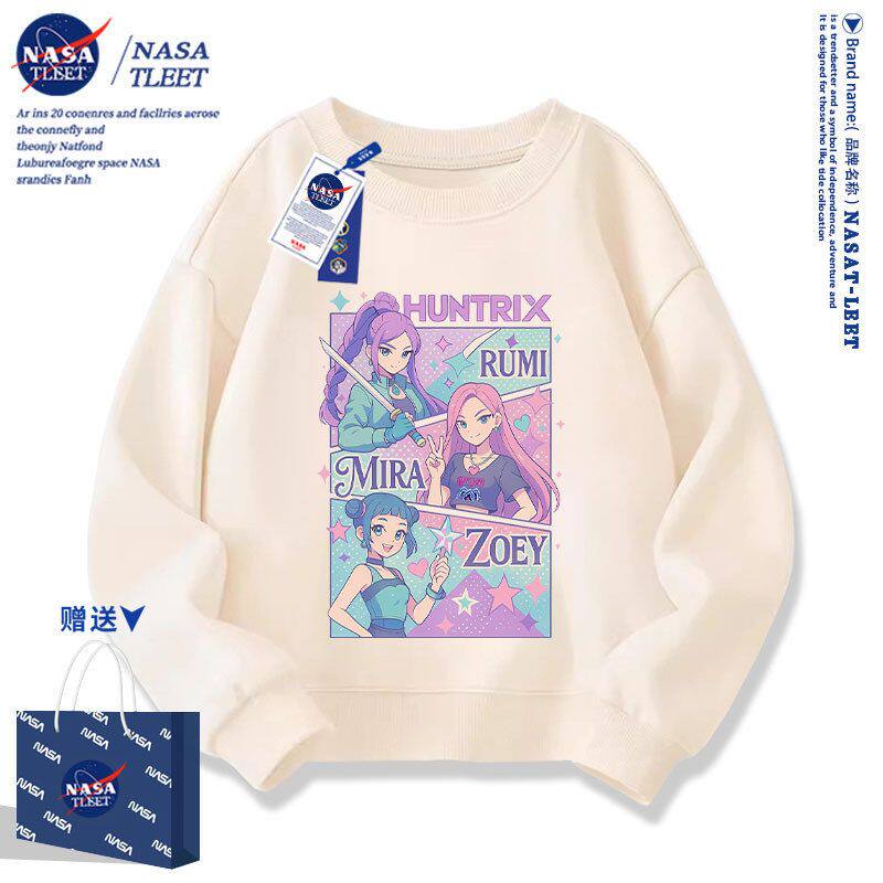 NASA联名kpopdemonhunters猎魔女团衣服动漫印花长袖儿童卫衣秋冬