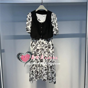 连衣裙A1FAE2194C8 优雅两件式 A1FAE2194太平鸟女装 2024夏专柜正品