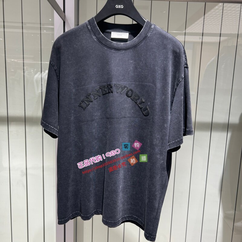 GXG男装 专柜正品2026夏新款圆领短袖T恤G26X442070000-549