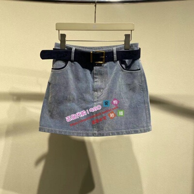 NUTS那时女装专柜正品国内代购2026春水洗牛仔半裙7120612A1-599