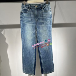 A1HAF3138 女装2025秋专柜正品新款牛仔长裤A1HAF313855-599