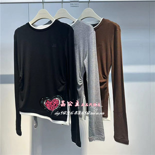 A1CPE3313 女装2024秋专柜正品天丝羊毛针织衫A1CPE331385