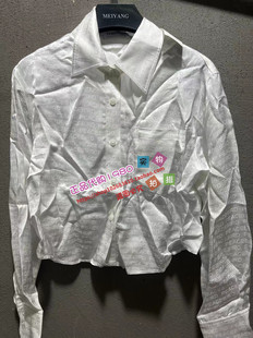 A1CAE130181 领带截短衬衫 A1CAE1301太平鸟女装 2024春专柜正品