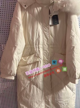 A1ACD4536女装2023冬专柜正品长款连帽羽绒服A1ACD453682-2299
