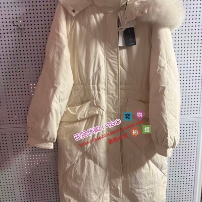 A1ACD4536女装2023冬专柜正品长款连帽羽绒服A1ACD453682-2299