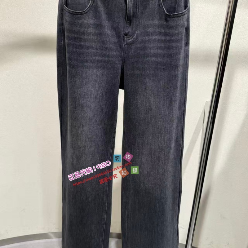 NUTS那时女专柜正品国内代购2025年冬款水洗牛仔长裤6351102A1
