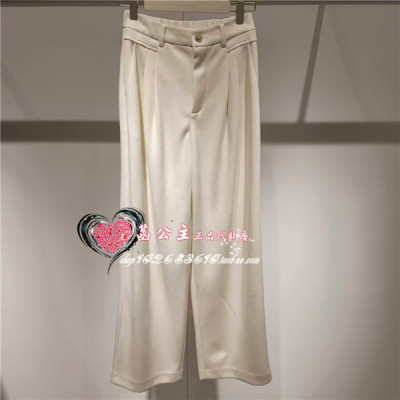 A1GBE4454 女装2024冬专柜正品品质直筒裤A1GBE4454M1