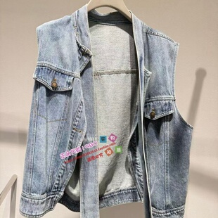 NUTS那时女装专柜正品国内代购2025秋水洗牛仔马甲6330301A1-699