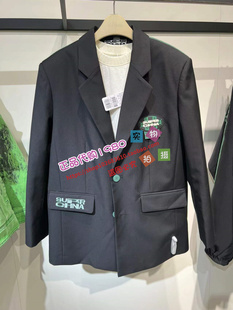 太平鸟女装2022春新款专柜正品ASBAC1403撞色轮廓西装ASBAC140389