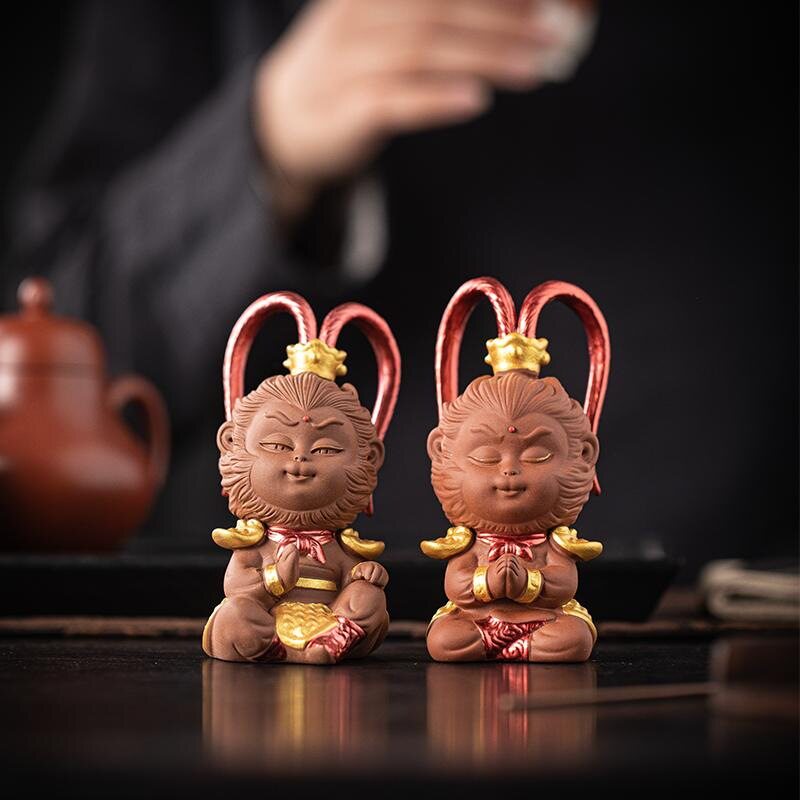 齐天大圣美猴王紫砂茶宠摆件精品