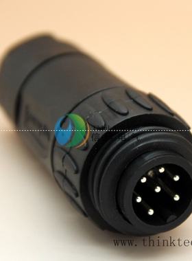 Amphenol安费诺圆形工业连接器6+PE公插头C01630H00610012