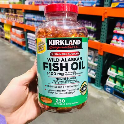 Kirkland深海鱼油软胶囊1400mg