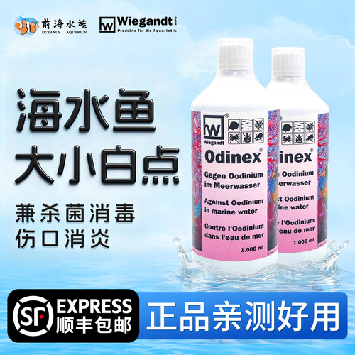 前海水族OX白点水德国海水鱼检疫温和烂肉杀菌消毒消炎