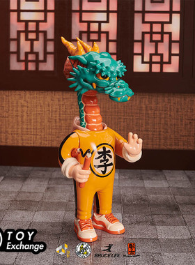 【玩具交易所】现货TINY X OFFART 阿壬人中之龙 李小龙 龙年公仔