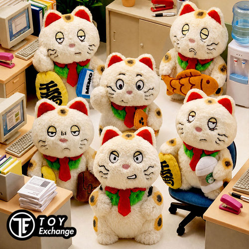 【玩具交易所】现货ZCWO招财猫的出勤日记系列毛绒挂件可爱盲盒