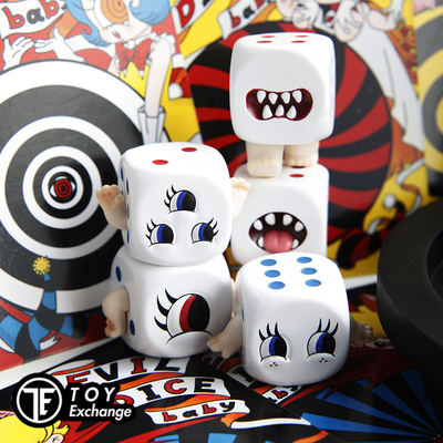 迷你啃啃骰子怪物潮玩手办