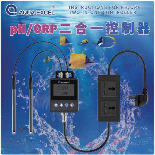 AE PH表鱼缸PH控制器加数字温度监测器2024新款二合一