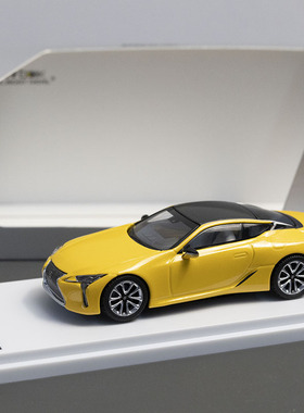 AR佛山展会 1:64 雷克萨斯LC500 双门跑车 2018 黄色 合金车模