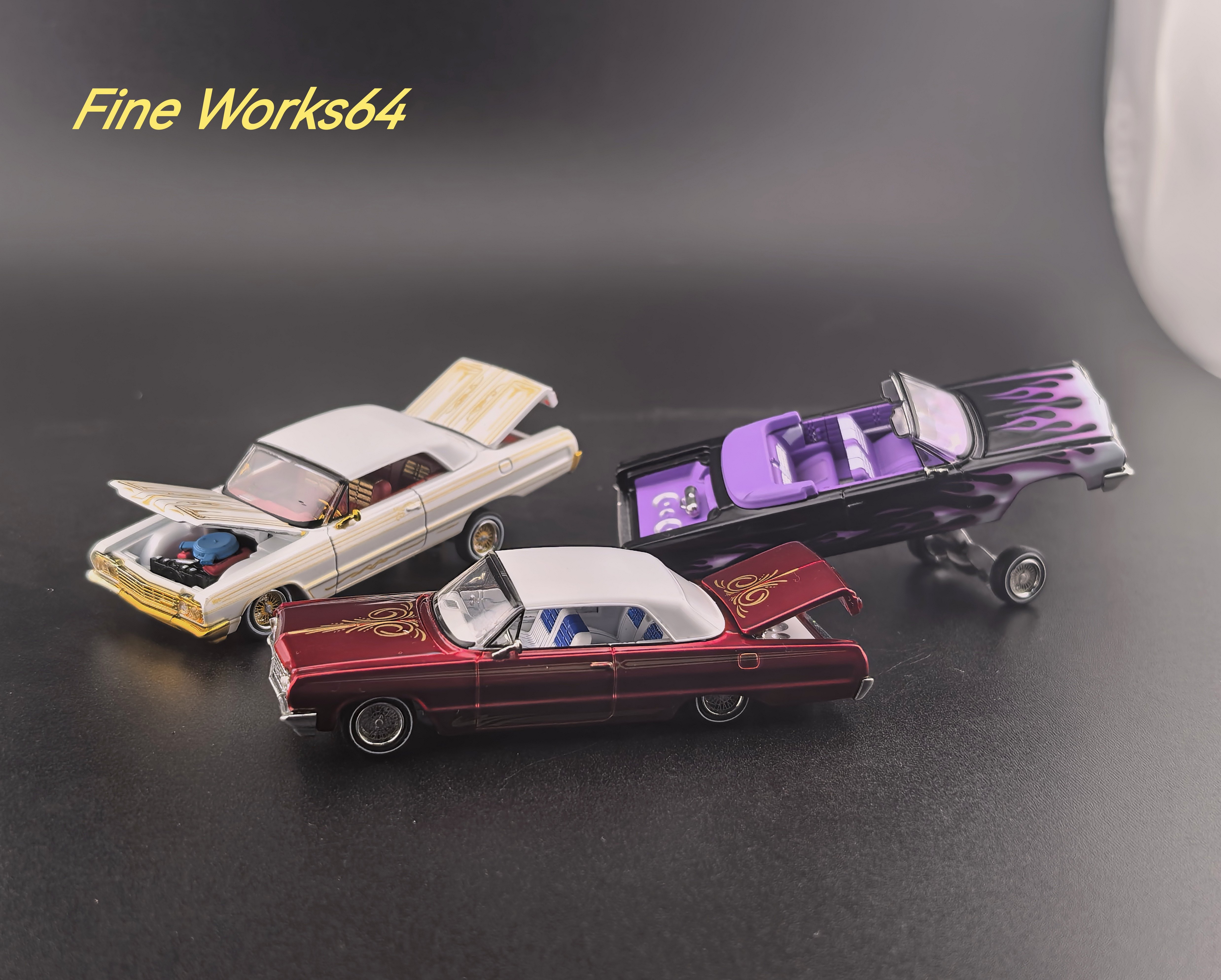 Fine Works64 FW 1:64 雪佛兰英帕拉 西海岸跳跳车 合金汽车模型