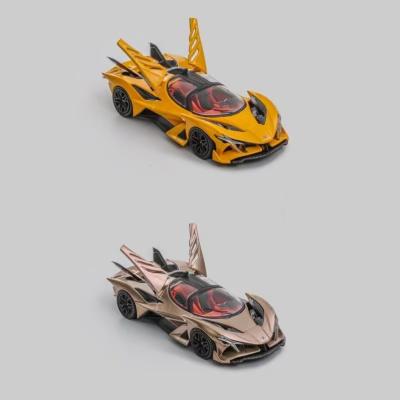 DMH 1:64 阿波罗Apollo Project Evo超跑 合金汽车模型