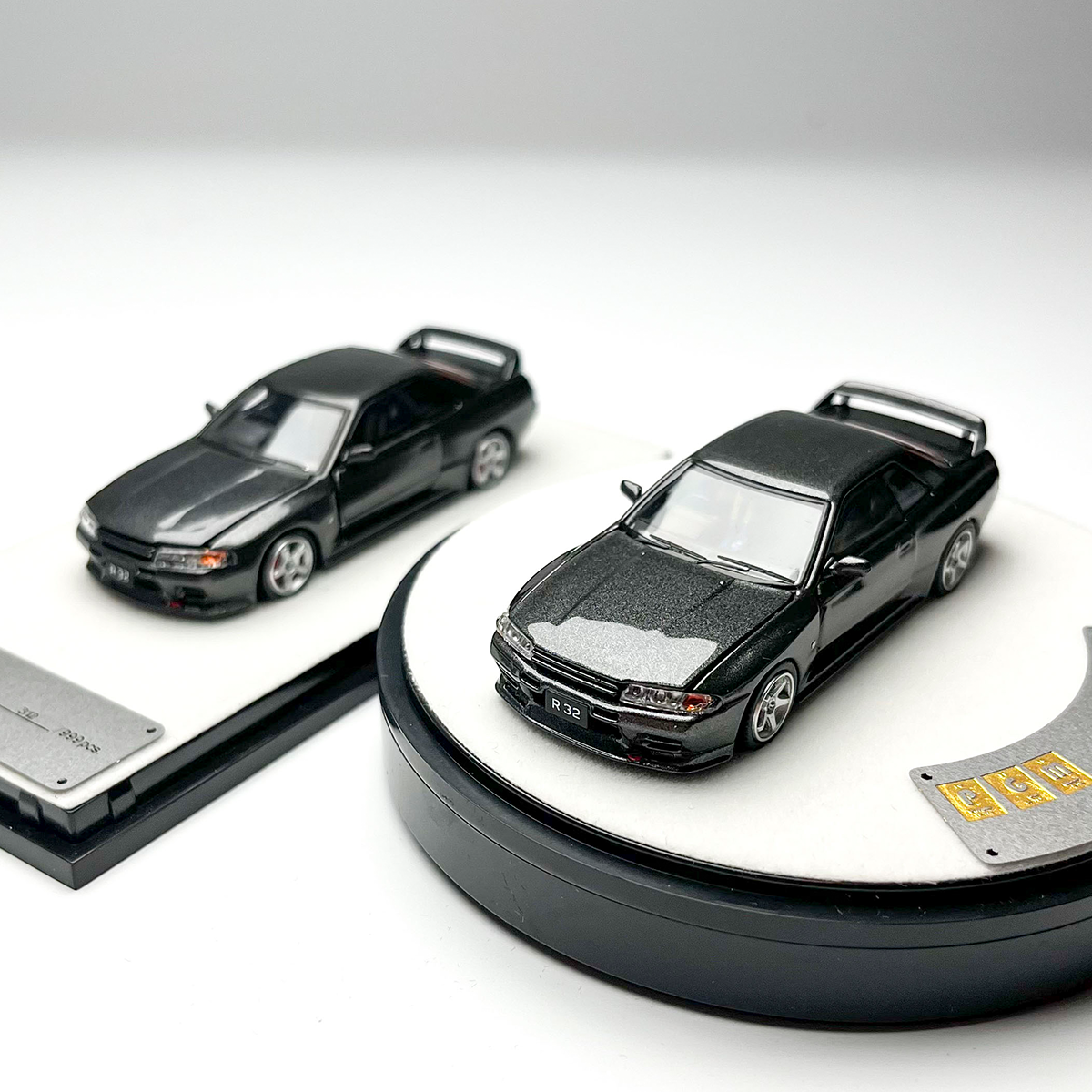 现货PGM 1:64 尼桑 GTR R32 合金全开仿真汽车模型