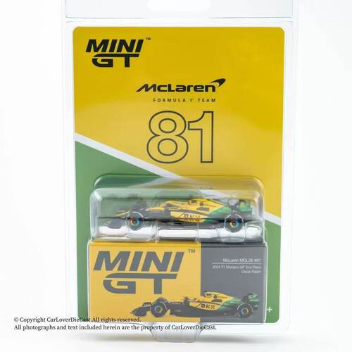 现货 MINI GT1:64 #1165 迈凯伦 MCL38 奥斯卡·皮亚斯特里