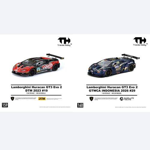 TH 1:64 兰博基尼Huracan GT3 EVO2 #19 #29 合金汽车收藏模型