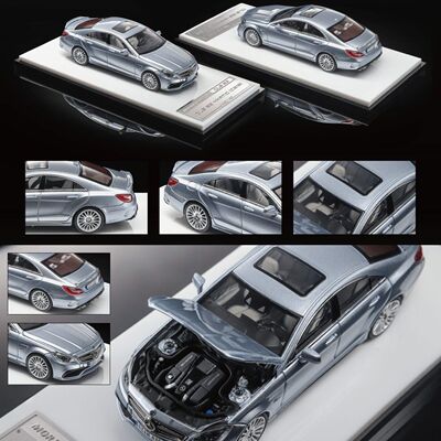 Mortal 1:64 奔驰CLS 63 AMG 恶魔之眼 冰蓝色+黑色合金车模