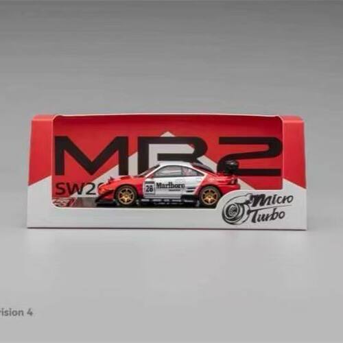 MT 1:64 丰田 MR2 SW20 Revision 4 Ver.2 改装版 万宝路合金车模