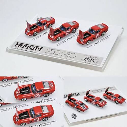 Classic Lover CL 1:64 跃马 250 GTO 三车套装 合金汽车模型