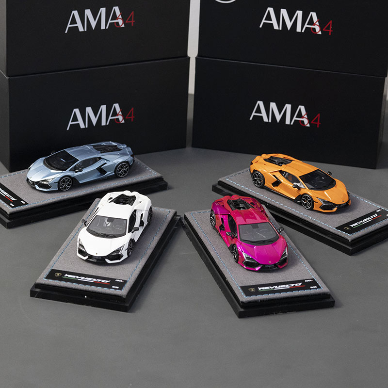 现货:AMA佛山展会限定1:64兰博基尼新大牛Revuelto树脂汽车模型
