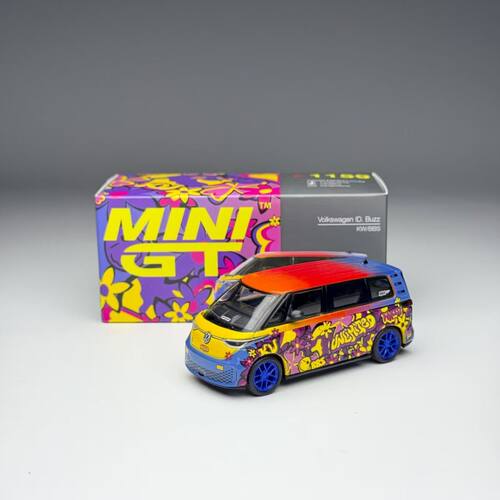 MINIGT 1:64 #1159 大众Volkswagen 面包车 Buzz KW 合金汽车模型