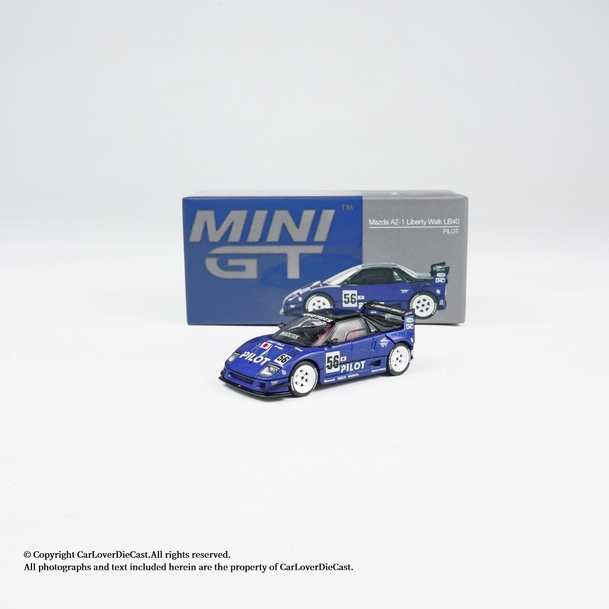 现货 MINI GT 1047号1/64 马自达Mazda AZ-1 仿真合金汽车模型