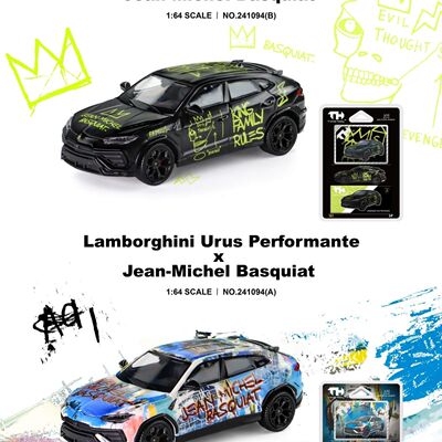 TH 1:64 兰博基尼 Urus XJean-Michel Basquiat赛车模型摆件