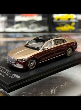 AR 1:64 奔驰梅赛德斯迈巴赫 S680 紫/金双拼多辐条轮毂 合金车模