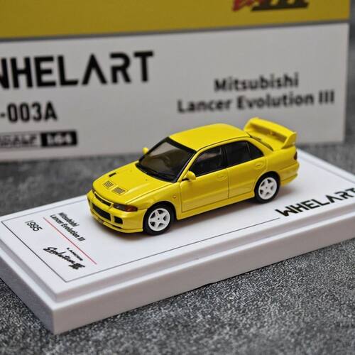 轮艺1:64 三菱evo3  灯光版  WHELART 汽车模型 摆件收藏