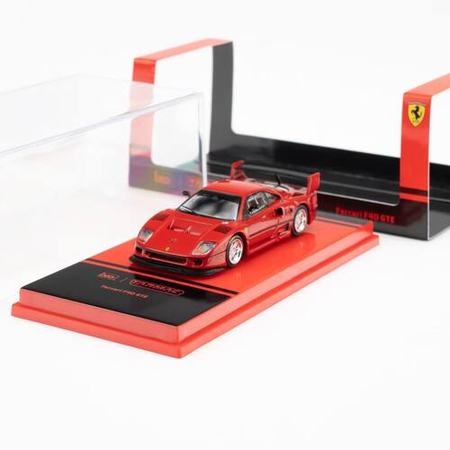 TW x IXO Models 1:64 法拉利 F40 GTE  街道版红色 合金车模型
