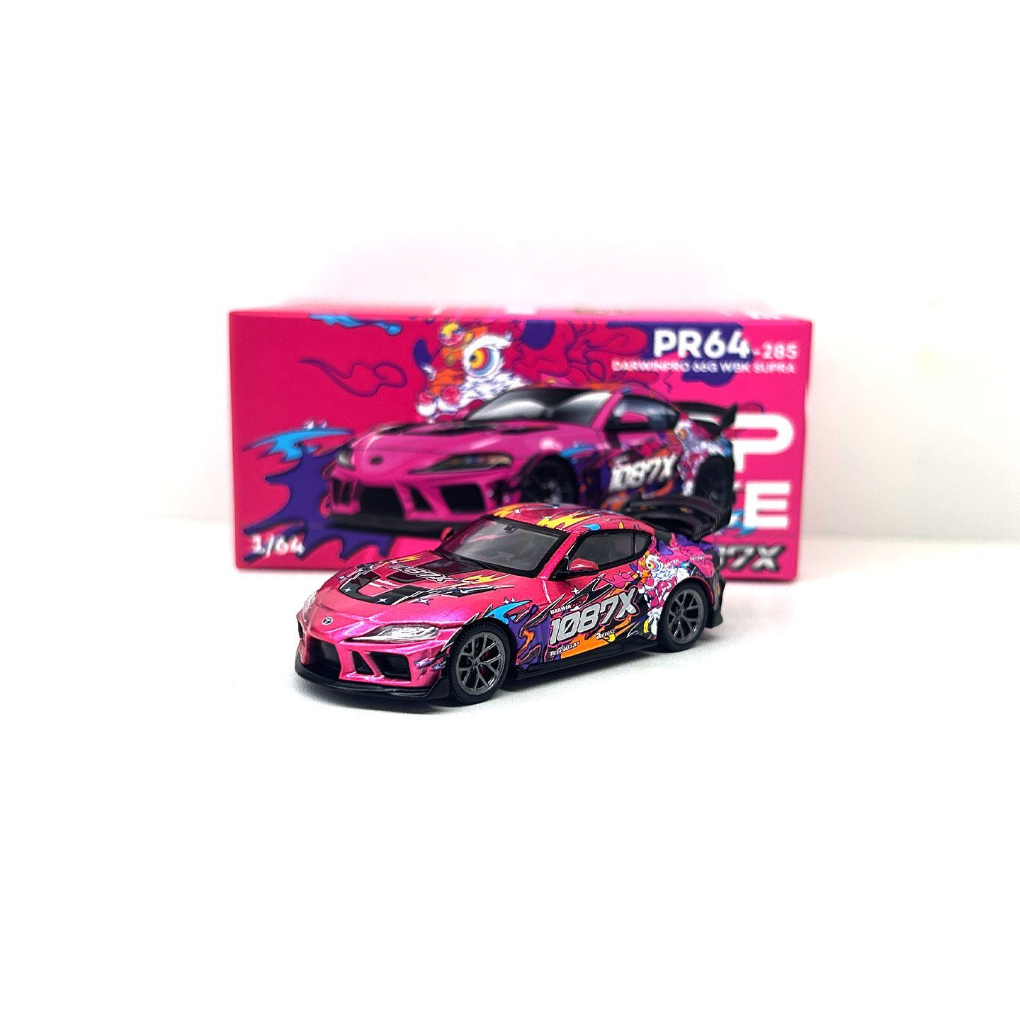 POP RACE 164 DARWIN PRO 66G WBK SUPRA合金汽车模型