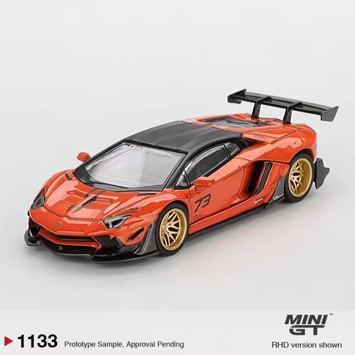 MINIGT 1:64 兰博基尼 大牛埃文塔多 LBWK宽体 合金汽车模型1133