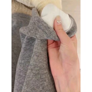 春秋不勒肚子休闲长裤 秋冬加绒加厚休闲直筒裤 阔腿裤 无托腹孕妇裤