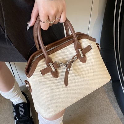 网红同款贝壳包保龄球手提包2025新款小拎包时尚简约单肩斜挎包女