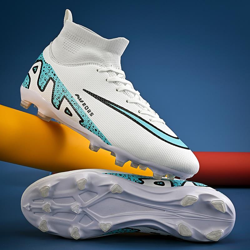 C罗刺客15新款足球鞋男女tf碎钉儿童学生ag长钉成人训练球鞋高帮
