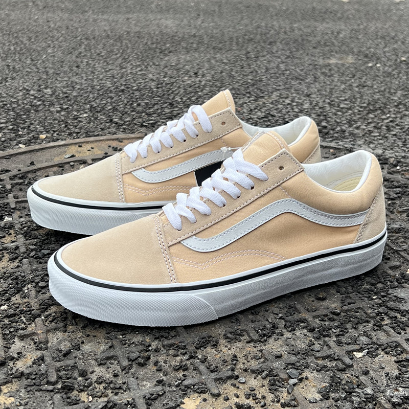 白菜 Vans Old Skool 杏色潮流休闲低帮板鞋男女款 VN00