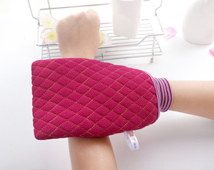 搓澡巾包邮粗砂男女士东北方强力双面搓泥搓背加厚手套韩国洗澡巾