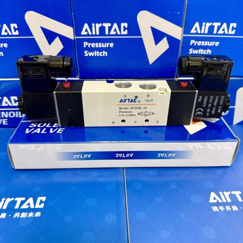 亚德客正电磁阀三3位五5通中泄式4V330E-10 4V330E10B 4V330E10A
