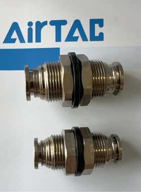 正品亚德客全金属隔板直通接头BPM4/BPM6/BPM8/BPM10/BPM12