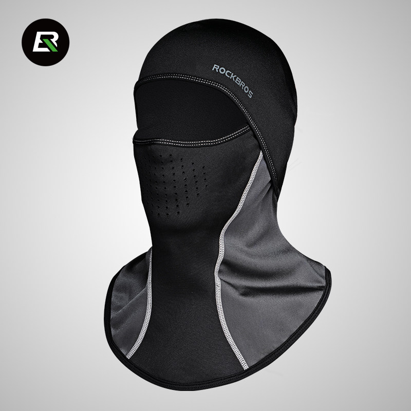 骑行头套防风面罩滑雪护脸摩托车帽子冬季防尘口罩抓绒脖套防雾霾