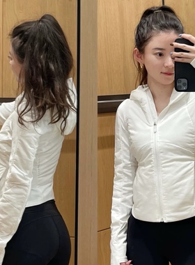 LULU Push Your Pace轻薄运动女款夹克棉服休闲秋冬保暖修身外套