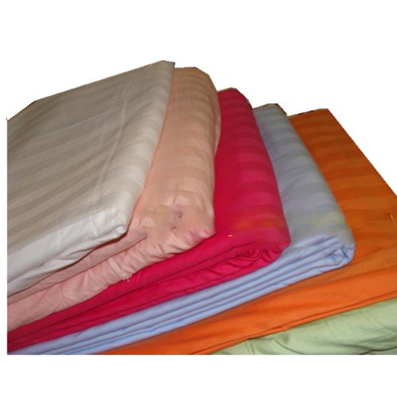 纯棉白布加密贡缎白缎条床单布料床笠布料宾馆酒店床上用品